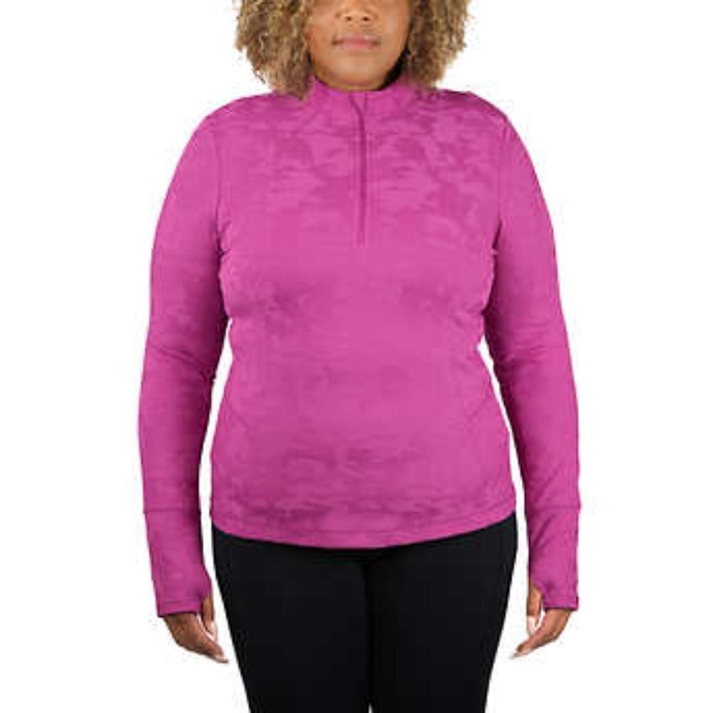 🍀 NEW Spyder 1/4 Zip Top | Textured Pink
